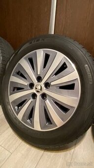 Predám disky 5x112 Škoda Original s letnými pneumatikami