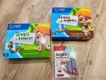 2x kufrík s perom + kniha anglický soovník