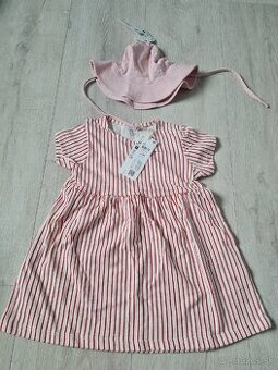 Šaty lindex veľ 86 + klobuk len 12€