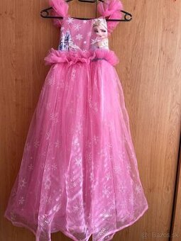 Princeznovské šaty Elsa – Frozen, ružové