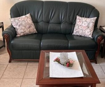 Luxusní italská kožená sedačka, 4094