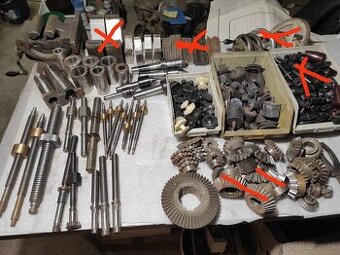 Náradie, ozubené kolesá, frézy..