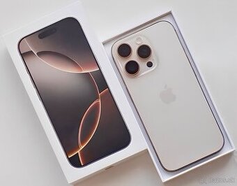 iPhone 16 Pro Desert Titanium BATERIE 100% TOP