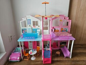 Barbie dom 3-úrovňový s výťahom
