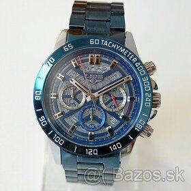 LIGE 8944 Blue Chronograph - pánske štýlové hodinky - 1