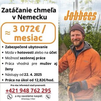 zatáčanie chmeľa v Nemecku