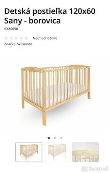 Detská postieľka 120x60