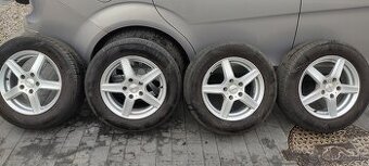 Hliníkové Alu disky Dezent TY 5x112 s pneu 195 65 R15 5mm