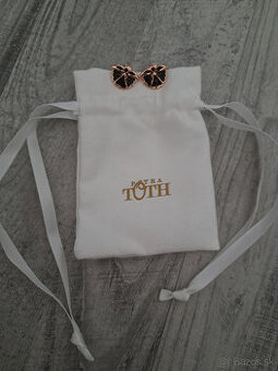 Petra Toth rosegold náušnice