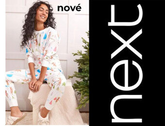 NOVÉ ///// NEXT luxusné pyžamo + papuče set.