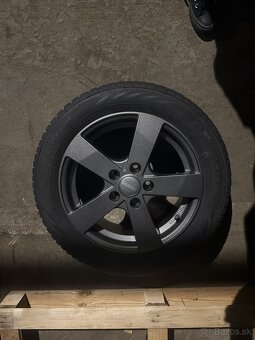 Predám zimné pneumatiky 205/55 R16  91T na ALLU diskoch - 1