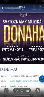 Muzikal DONAHA   13.11.2025 o 18.30 h