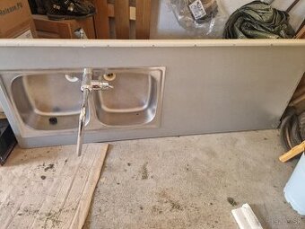 Pracovná doska 2 drez nerez