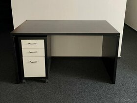 IKEA - Čierny drevený stôl ku šuflíkovému kontaineru (6ks)