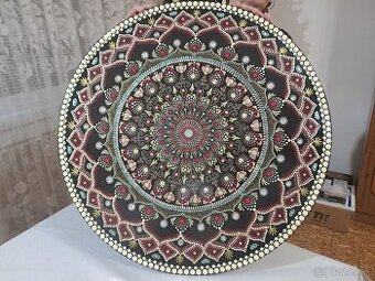 Rucne malovana mandala priemer 63cm