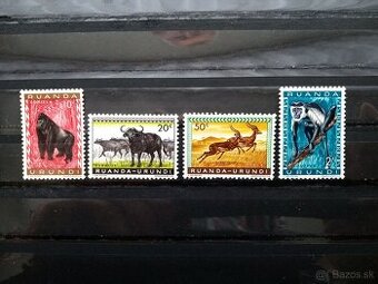 Poštové známky č.737 - Ruanda Urundi - fauna