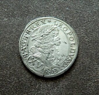 Predám XV grajciar 1676 Viedeň Leopold I.