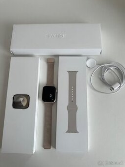 Apple Watch Series 9 (45 mm) – Starlight, GPS, ZÁRUKA