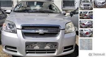 Chevrolet Aveo 1.4 2009 predám KAPOTA, NÁRAZNÍK, SVETLO