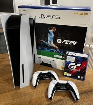 Playstation 5 s 2 ovládačmi + hra