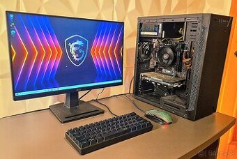 Herný PC + monitor, klávesnica, myš