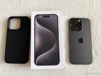 Predám Apple iPhone 15 Pro 128 GB Black Titanium – v záruke