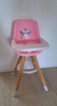 Jedálenská stolička pre babiku Babyborn