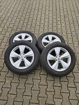 ALU DISKY SKODA RATIKON ORIGINAL R17+ZIMNÉ PNEU BRIDGESTONE