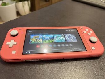 Predám Nintendo Switch Lite - Coral (ružový) - 1