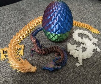 3D hračky-draci 3ks