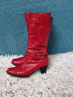 Čižmy, veľkosť 40, do polovice lýtok