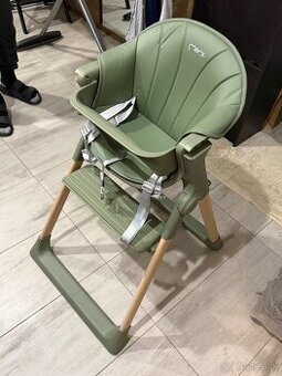 Detská jedálenská stolička MoMi Kala khaki