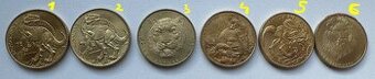 6x pamätné mince ZOO Bratislava DINOSAURI KUS/2eur