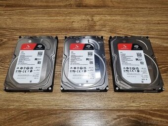 3x Seagate Ironwolf NAS 4TB 3.5" harddisk HDD - cena spolu