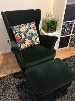 Ikea kreslo a podnozka