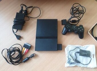 Playstation 2 slim cele balenie + 4k coverter + hry