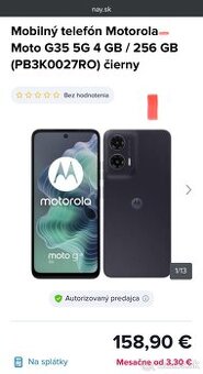 Motorola Moto G35 5G 4 GB / 256 GB, čierny