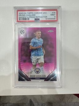 TOPPS CHROME PSA FUTBALOVÉ KARTY KARTIČKY