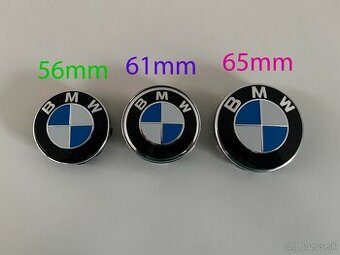 BMW Stredové krytky kolies 56mm 61mm a 65mm