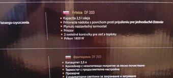 Predám novú fritézu