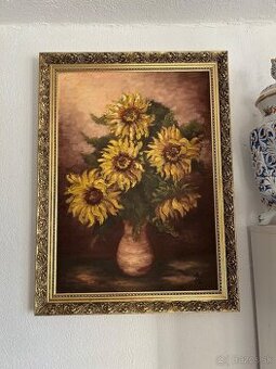 Obraz olejomalba slnečnice