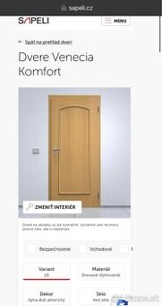 Drevené dvere Sapeli