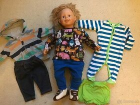 Bábika chlapec 60 cm s oblečením