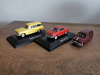 Modely Škoda 1000 MBX, 1201, 1202 - DeAgostini 1:43