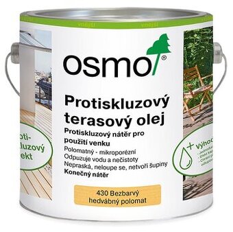 OSMO Protisklzový terasový olej 430 bezfarebný