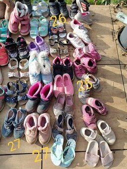 Detské dievčenské topánky velkost 25,26,27