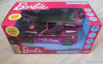 Barbie auto kabriolet na dialkove ovladanie.