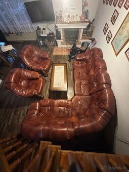 Kozena rohova + rozkladaci sedaci souprava