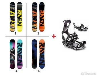 Snowboardový SET Carbon + rýchloupínacie viazanie TOP