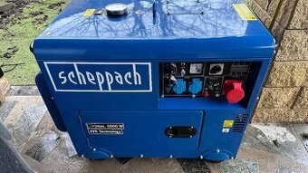 Predam Robustnu dieselovu elektrocentrálu Scheppach SG 5200